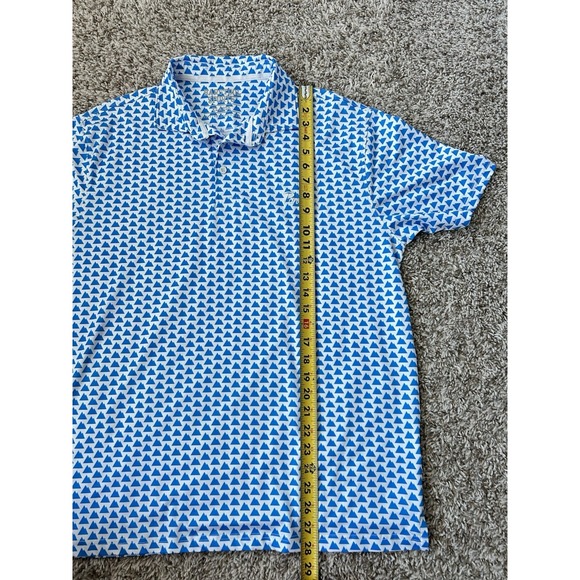 Barstool Sports Polo Shirt Mens XL White Pardon My Take Mountains Performance - Picture 6 of 6